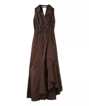 Платье-рубашка без рукавов SWFO234103 BRW [Sneider] женское коричневый