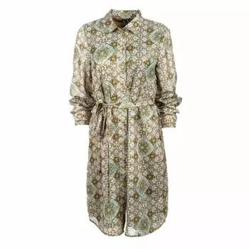 Платье-рубашка женское с кашемировым принтом VERO MODA S хаки