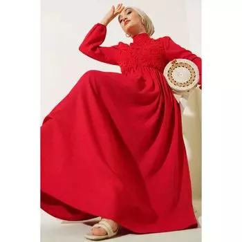 Платье с кружевной сеткой спереди