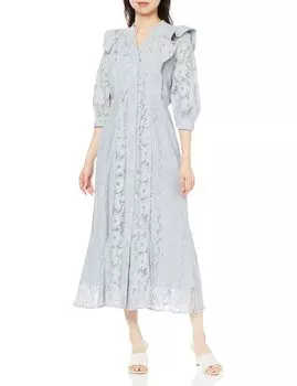 Платье с кружевом спереди и оборками на пуговицах SWFO231225 MNT 0 [Sneider] Женское