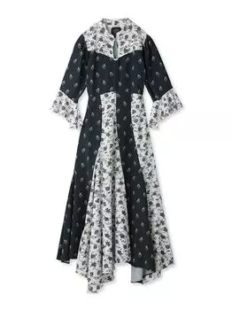 Платье с принтом La Toile de Jouy SWFO234256 NVY [Sneider] Muse Women s тёмно-синий