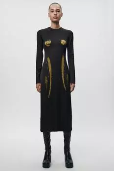 ПЛАТЬЕ С ПРИНТОМ СИЛУЭТА ZW COLLECTION