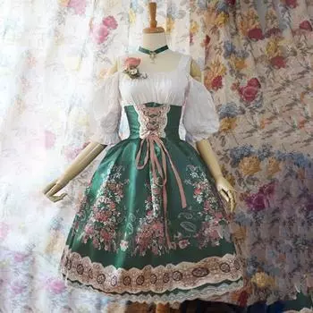 Платье с регулируемыми бретелями, элегантное платье в стиле Лолиты, А-силуэта, с кружевным цветочным принтом, с открытыми плечами для женщин M вино красного