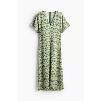 Платье с воротником HMV зеленого цвета