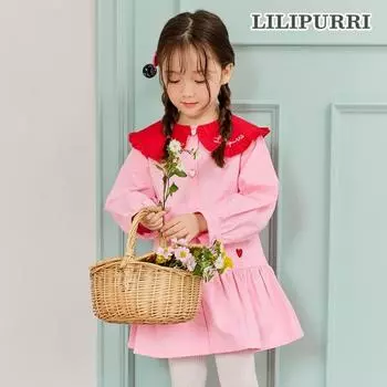 Платье «Сердце» Lilypuri, розовое Pink/140