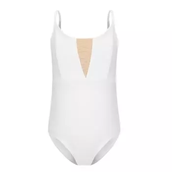 Платье-слинг для танцев для девочек, балетное платье, танцевальные костюмы для девочек, одежда для упражнений, маленькое платье принцессы, пышное платье 110 белый