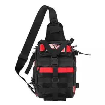 ПЛАТЬЕ Сумка-мессенджер для рыбалки, рюкзак для хранения на спине, совместимая с Bakutsuri Measure, резиновая накладка в комплекте, высокопрочное волокно 2.0 BK/RD (Измерение