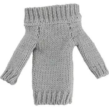 Платье-свитер с открытыми плечами figma Styles [серый] M06837