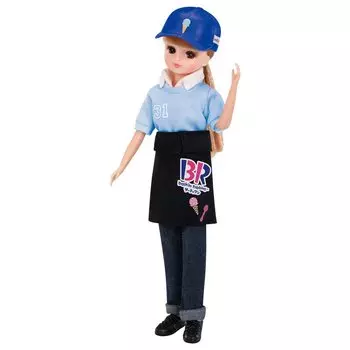 Платье TAKARA TOMY 31 года выпуска, платье «Магазин мороженого», игровая игрушка, возраст Ликка-чан Добро пожаловать! Одевание Тенин-сан 3+