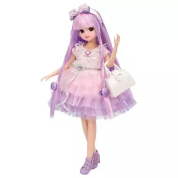 Платье Takara Tomy Licca-chan, комплект с радужными локонами, игрушка для игры в координацию Пинки, возраст 3+