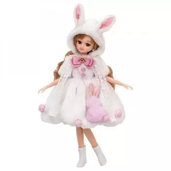 Платье Takara Tomy Licca-chan LW-07 Пушистый кролик, игровая игрушка для детей от 3 лет