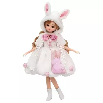 Платье Takara Tomy Licca-chan LW-07 Пушистый кролик, игровая игрушка 3+