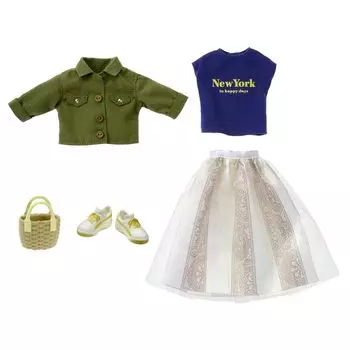 Платье Takara Tomy Seaside Khaki Play Toy Ages Licca-chan LW-19 Dress-up 3+