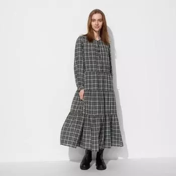 Платье UNIQLO в клетку Softron