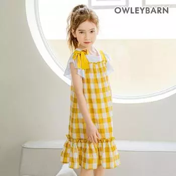 Платье в клетку Olivan Honey, желтое Yellow/120