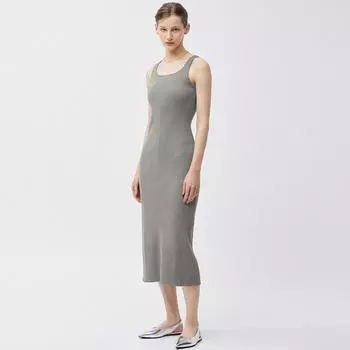 Платье в рубчик без рукавов GU by Uniqlo