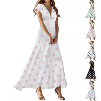 Платье в стиле бохо для женщин, повседневное, свободного кроя, летнее платье с карманом XL оранжевый