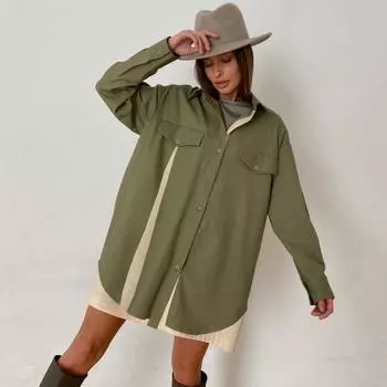 Платье в стиле ретро с длинными рукавами и длинными рукавами для женщин S зелёный