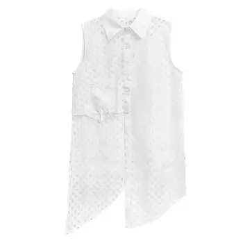 Платье XITAO в сеточку в стиле пэчворк с нестандартными карманами WLD20213 One Size