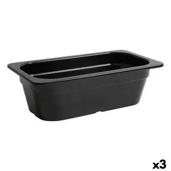 Plat Gratin Inde Noir 32,5 X 17,6 X 10 Cm (3 Units) TU