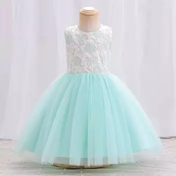 Платья для девочек Платья на неделю для младенцев Платья-жилеты из сетки - Платья принцесс Пышные юбки Платья для вечеринок и банкетов 70cm серый