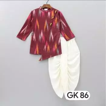 Платья для вечеринок для малышей и мальчиков, курта, платья принца с принтом 1-2 YEARS