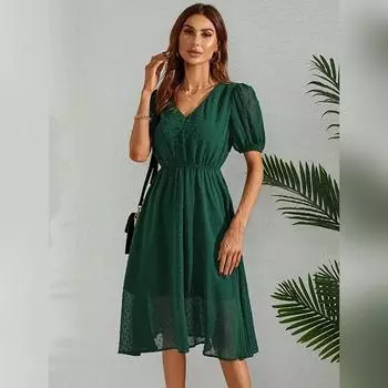 Платья для женщин || Западные платья для женщин || Платье для женщин || Платья XS зелёный