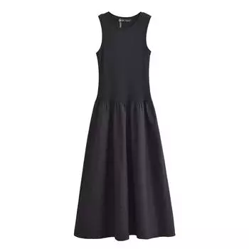 Платья Летние женские новые шикарные облегающие простые элегантные праздничные платья Уличные женские удобные платья S чёрный