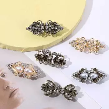 Платья Женские Трикотажные Изделия Шаль Зажим Шаль Брошь Цветочные Узоры Зажим Корейские Украшения Аксессуары gold-B
