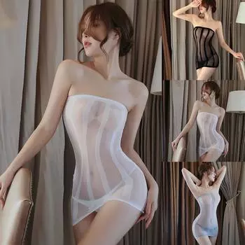 Платья женские вечерние прозрачные полосатые топы