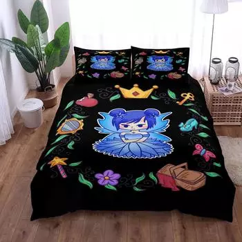 Плата Blue Star Fairy Tale Duvet Cover Set King Queen Double Full Twin Single Size Bed Set EU single(135x200cm)
