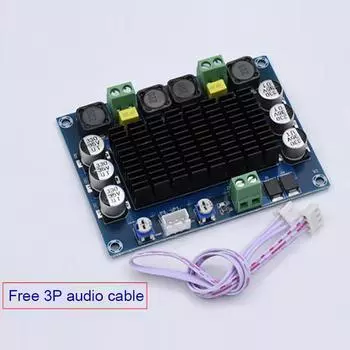 Плата цифрового усилителя мощности XH-A113, двухканальный модуль макс. 100 Вт + 100 Вт TDA7498, модуль усилителя звука высокой мощности