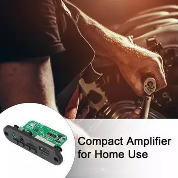 Плата декодера MP3, Bluetooth-совместимый усилитель 5 В, 2x3 Вт, 5 записей вызовов, микрофон 3,5 мм, поддержка усилителя