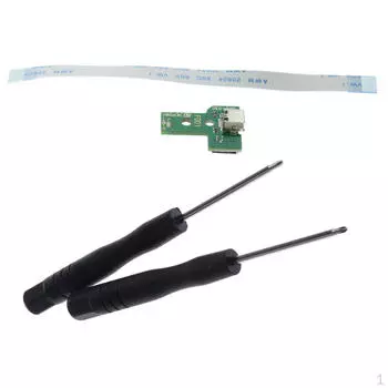 Плата USB-порта для зарядки, 12 контактов JDS-040 для Playstation 4 + отвертка