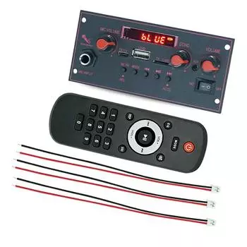 Плата усилителя 2 X 10 Вт Bluetooth Mp3 декодирующая плата тележка аудиоплеер автомобильный Bluetooth модуль аксессуары,A чёрный