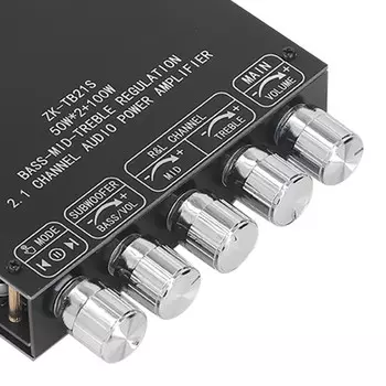 Плата усилителя мощности Bluetooth сабвуфер 2.1-канальный 50 Вт 50 Вт 100 Вт с регулировкой высоких и низких частот DC12