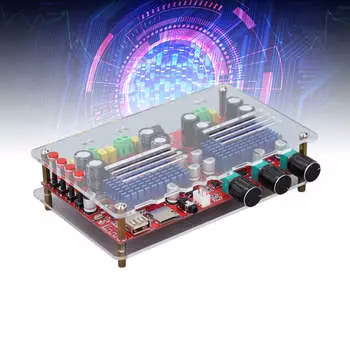 Плата усилителя сабвуфера 60 Вт+60 Вт+100 Вт 2.1-канальный чип TPA3116 Bluetooth AUX вход DC12?24В ХН?M560 Bass для беспроводного динамика