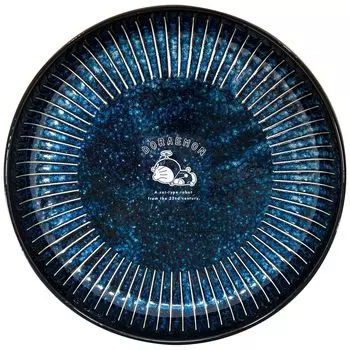 Plate Curry Plate Pasta Plate 21cm Microwave Safe Dishwasher Safe Indigo Made in Japan 011146 Doraemon Approx.