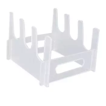 Plate Dinnerware Display Stand Acrylic Multiple Plates Display Rack Space Saving Kitchen Organizer