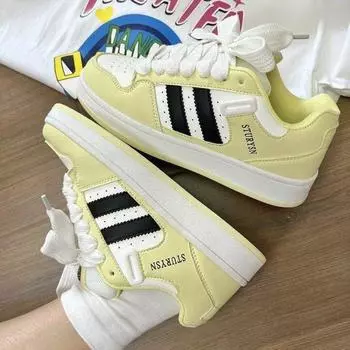 Platform Trend Sports Board Shoes Women s 2024 Autumn New Fashion ins Student Versatile Casual White Bread Shoes 35