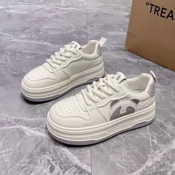 Platform white shoes women s 2025 new summer foreign trade increase casual versatile sports shoes board shoes women 35