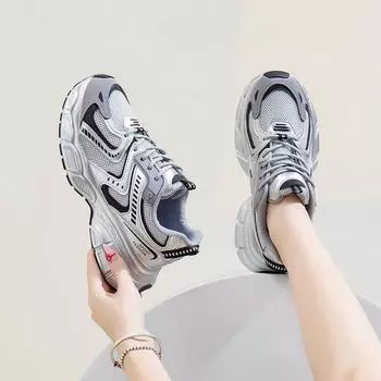 Платформа Папа Обувь Осень Новые Уличные Snap Студент Бег Кроссовки Высота Увеличивая Досуг 35 белый
