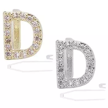 Покрытие английская буква D брекет для зубов косплей Хэллоуин вечеринка украшения для зубов ювелирные изделия Gold