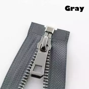 Платиновая открытая металлическая молния с автоматическим замком, новая молния 5 # для одежды, обуви, карманной одежды серый