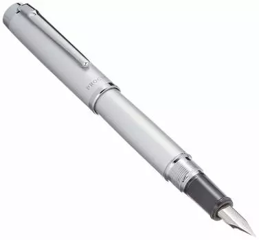 Платиновая перьевая ручка перьевая ручка M Medium Niprocion Luster Satin Silver Regular Imported Product PNS-8000 79-3