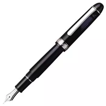 Платиновая перьевая ручка Перьевая ручка EF Extra Fine Point 3776 Century Rhodium Finish Black Diamond Обычный импортный продукт PNB-18000CR 7-1