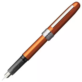 Платиновая перьевая ручка Перьевая ручка F Fine Point Plaisir Nova Orange Обычная импортная продукция PGB-1000 25-2
