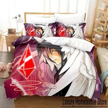 Platinum End Bedding Set Single Twin Full Queen King Size Bed Set Adult Kid Bedroom Duvet cover Sets 3D Anime Bed Sheet Set 70x133cm 2pcs