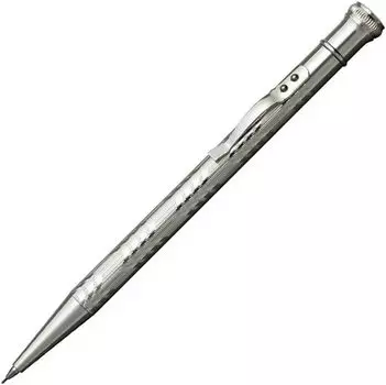 Platinum Fountain Pen PLATINUM Hayakawa Feeding Pencil Mechanical Pencil Silver Comes with Exclusive Paulownia Box Reproduction Model Present Souvenir