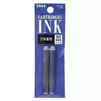 Platinum Manten Pen Cartridge Ink Blue Black SPN-100A #3 Set of 5